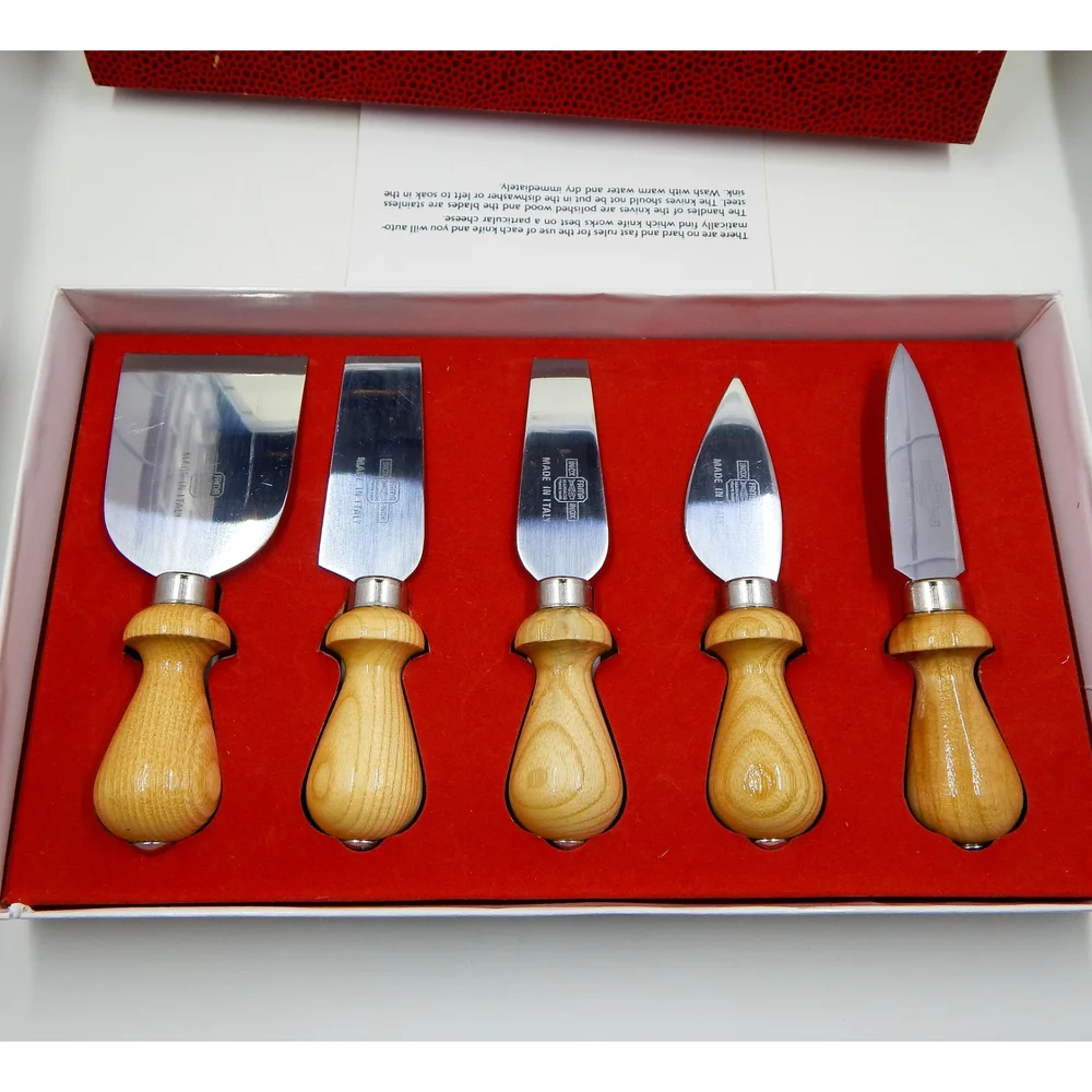 Williams Sonoma Italian 5 Piece Cheese Knives Spreaders Gift Set